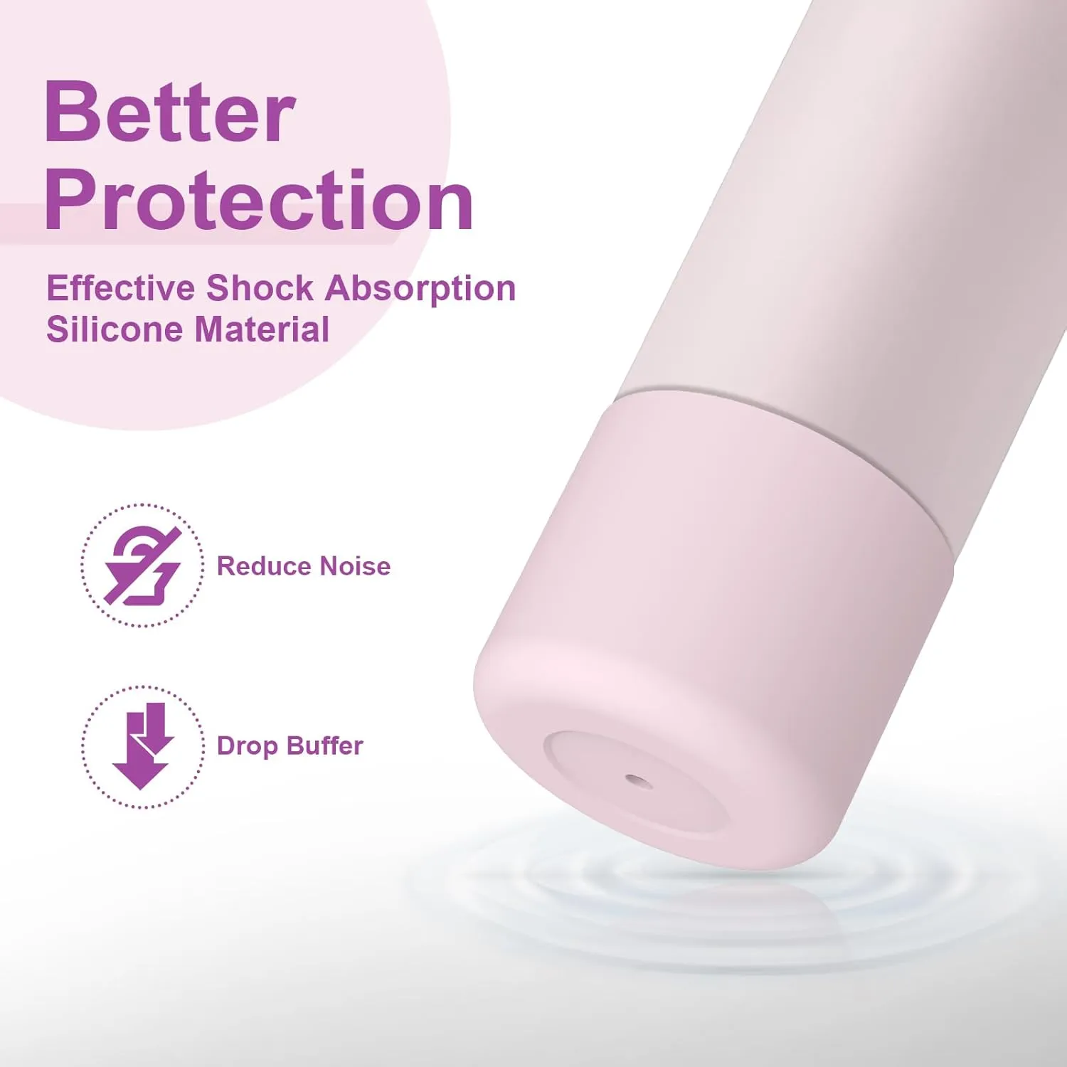 2PCS Silicone Water Bottle Boot for Owala 24oz 32oz 40oz, Anti-Slip Protective Sleeve Bottom Bumper Protector for FreeSip, Twist, and Flip Stainless Steel Water Bottles