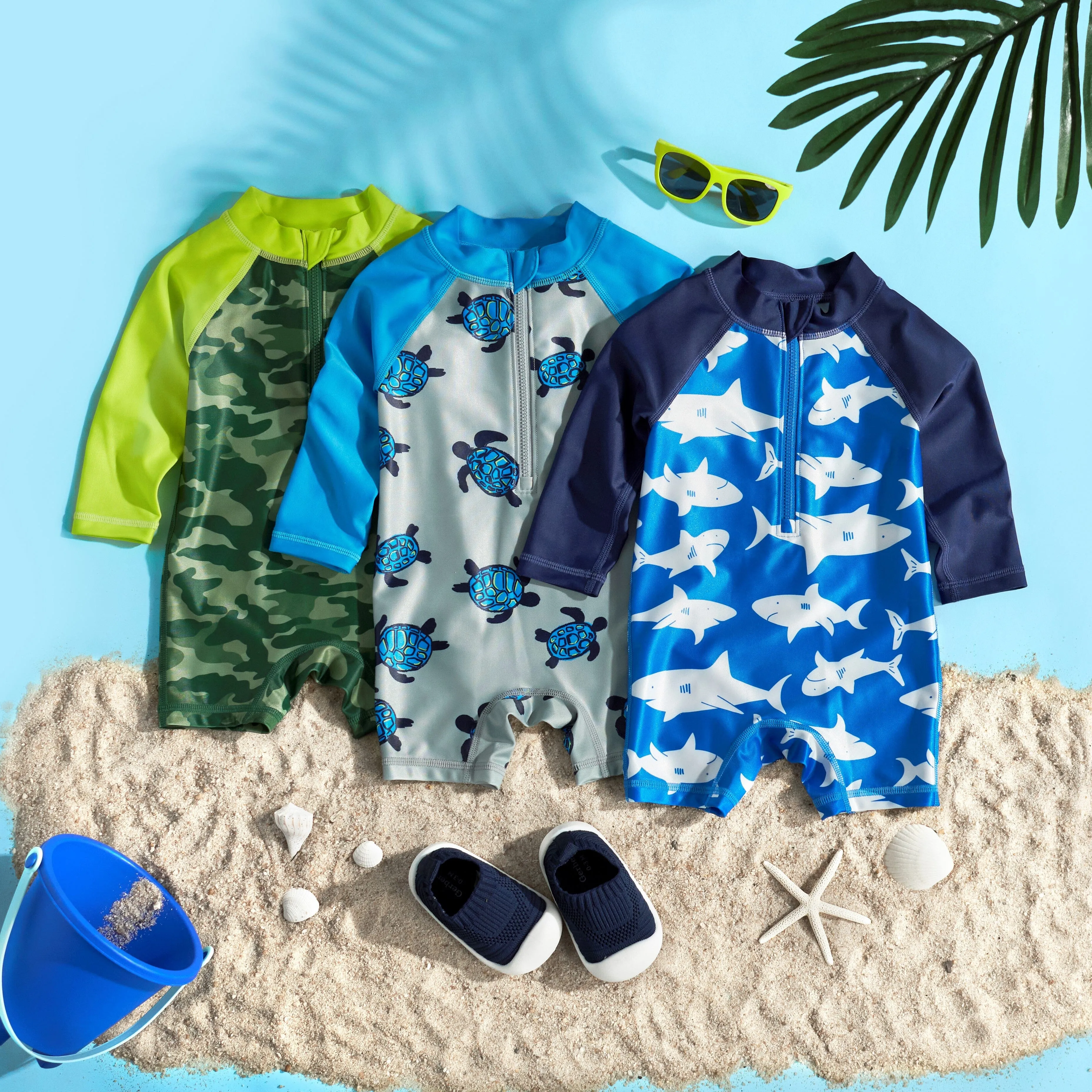 Baby & Toddler Boys UPF 50  Sea Friends Rash Guard