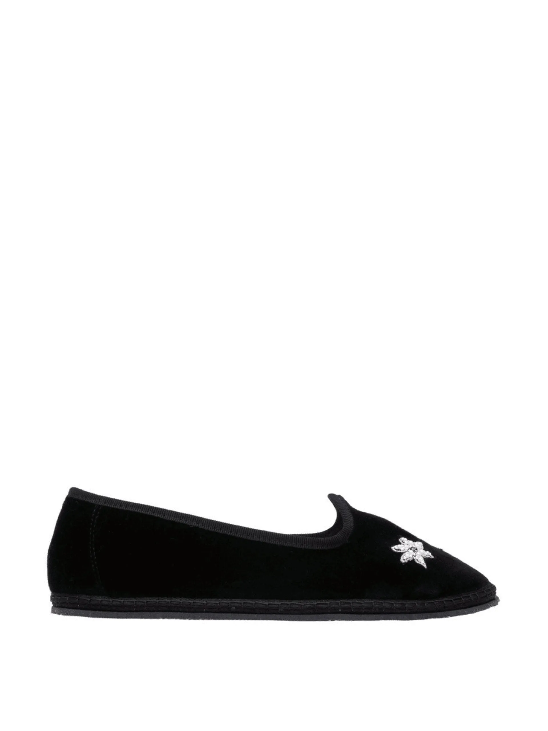 Black star embroidery Jinx slippers