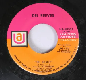 DEL REEVES MOCCASIN BRANCH / BE GLAD 45 rpm single