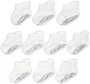Fruit of the Loom Cotton Grip Socks for Baby and Toddler