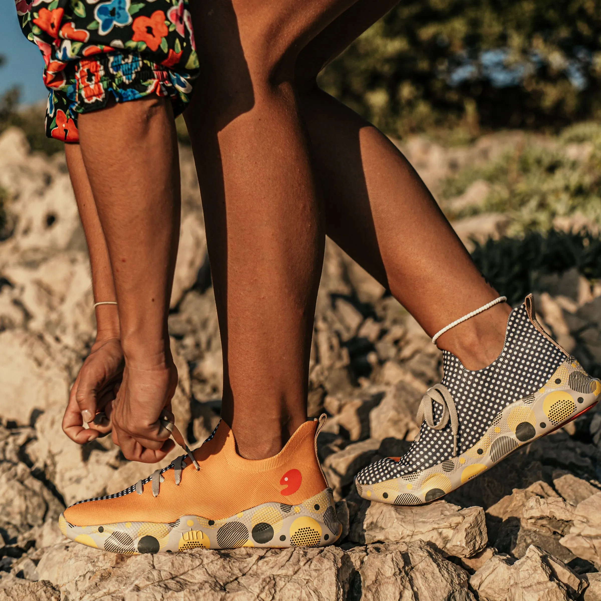 Grey & Yellow Mijas Women