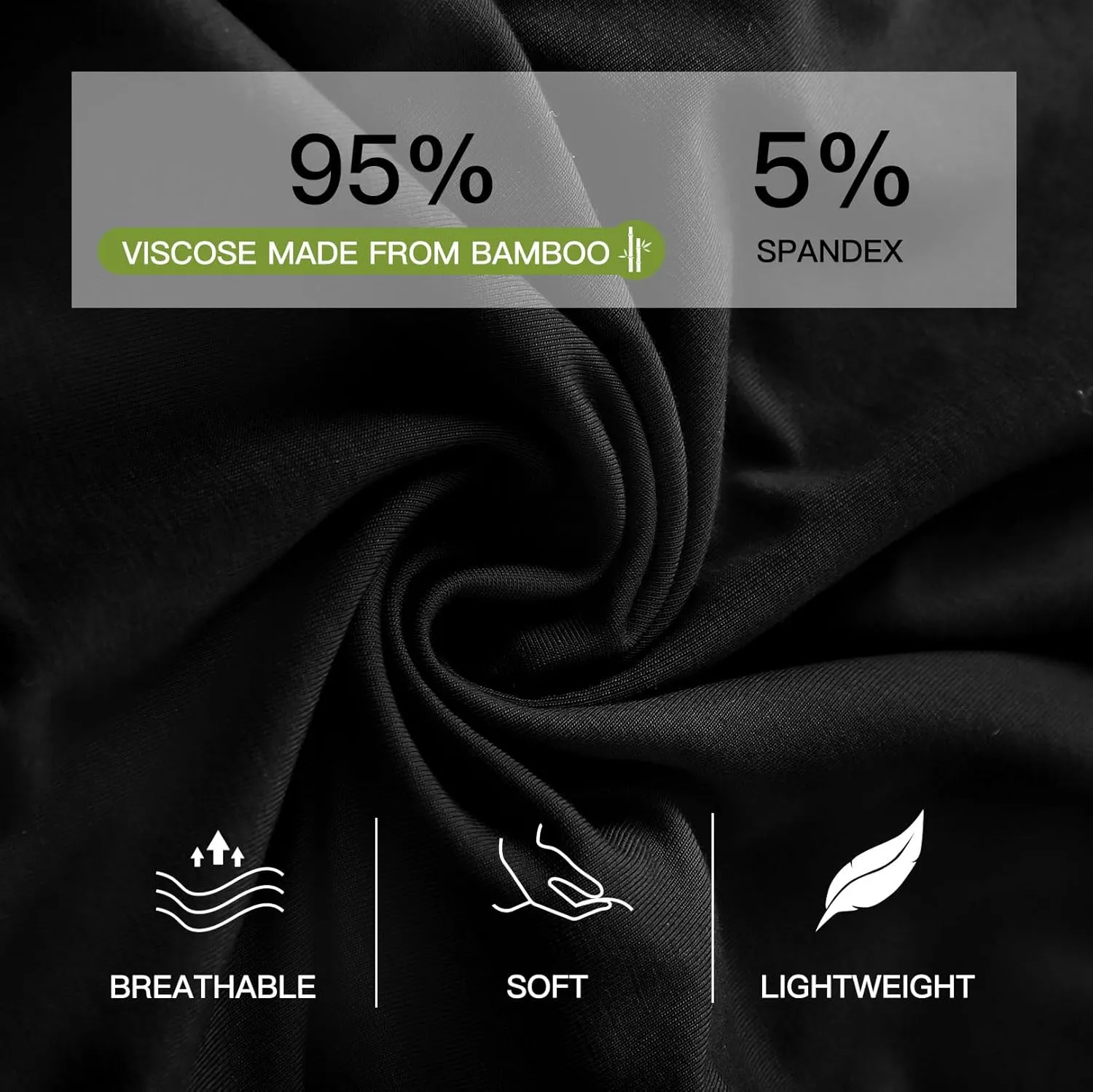 HAVVIS Men's Performance Underwear Boxer Briefs Soft Comfortable Bamboo Viscose Underwear for Men Multipack