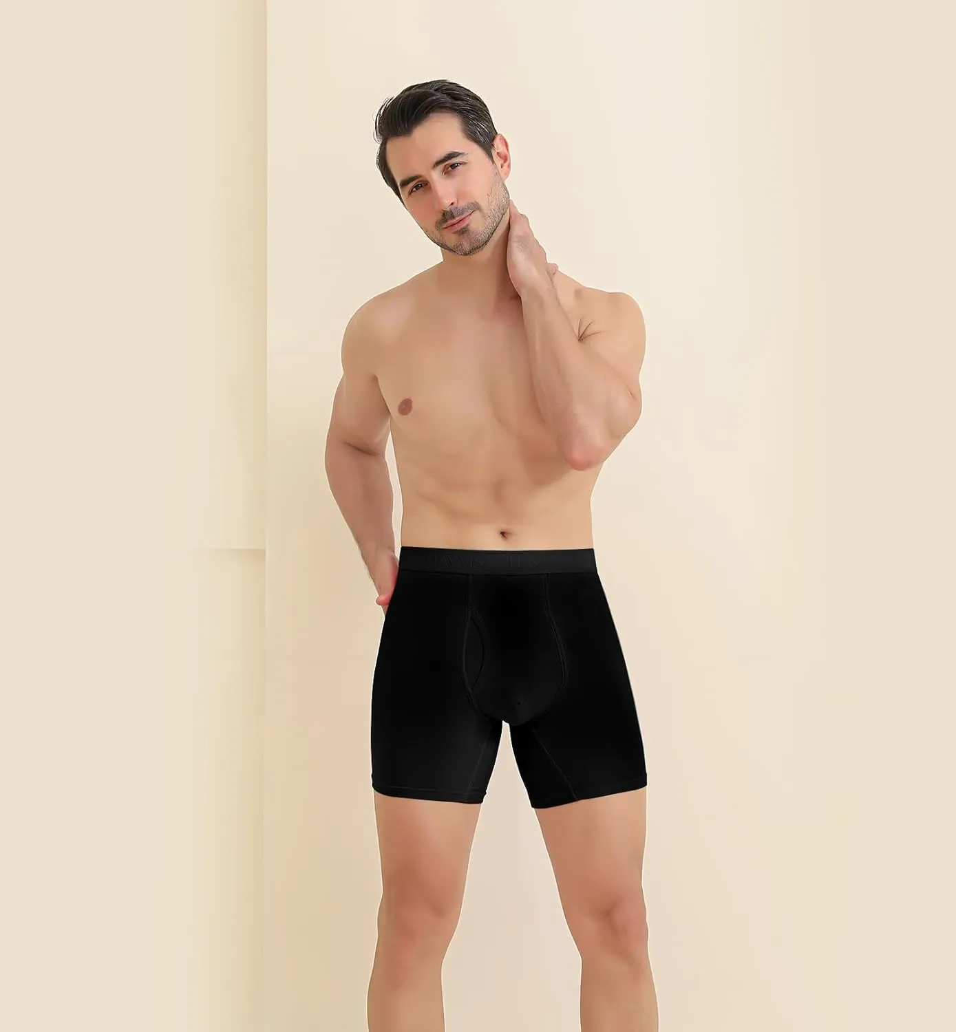 HAVVIS Men's Performance Underwear Boxer Briefs Soft Comfortable Bamboo Viscose Underwear for Men Multipack