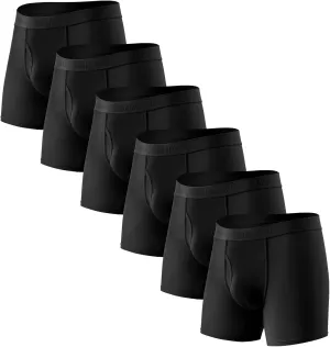 HAVVIS Men's Performance Underwear Boxer Briefs Soft Comfortable Bamboo Viscose Underwear for Men Multipack