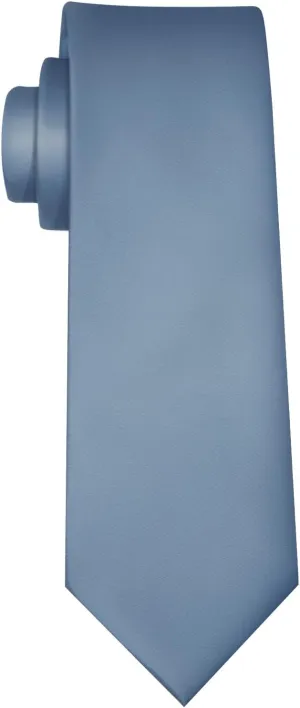 Men's Classic Satin 3.15" Soild Color Necktie Wedding Business Tie & Gift Box