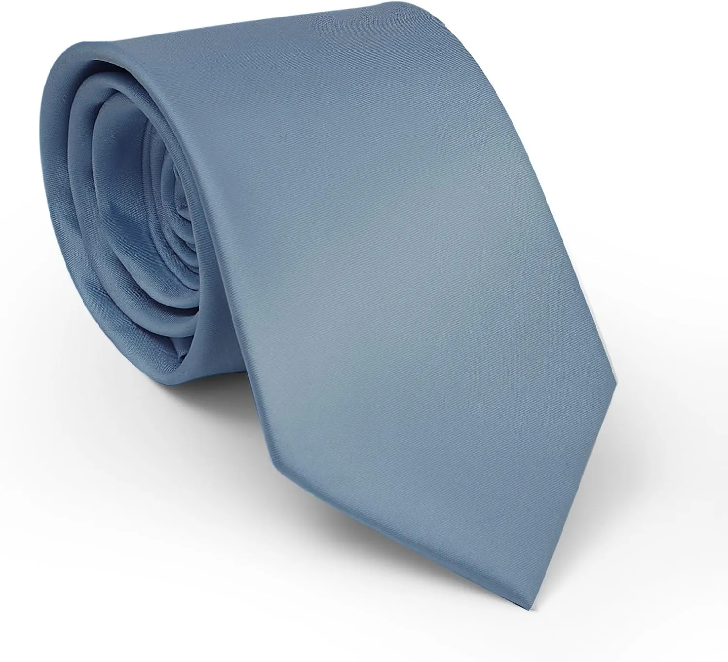 Men's Classic Satin 3.15" Soild Color Necktie Wedding Business Tie & Gift Box
