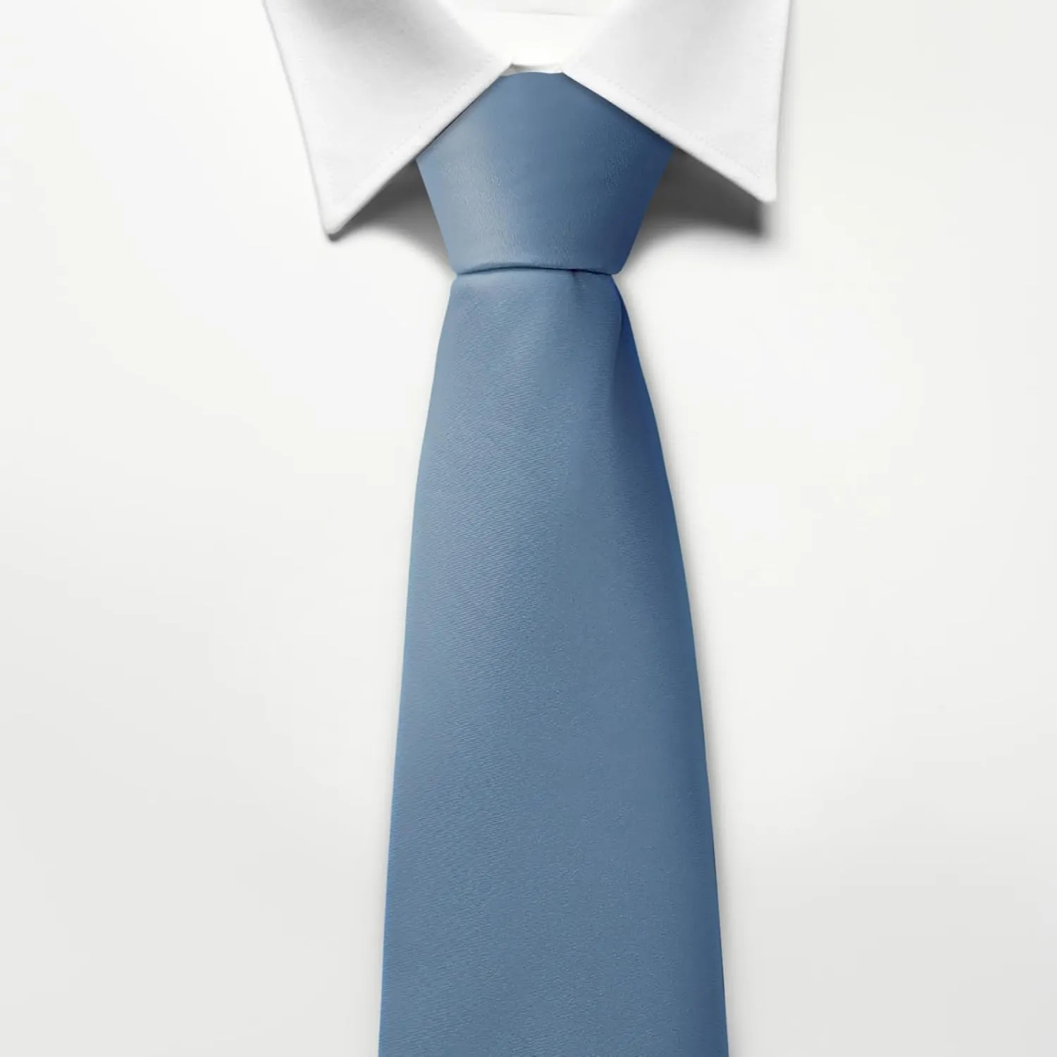 Men's Classic Satin 3.15" Soild Color Necktie Wedding Business Tie & Gift Box