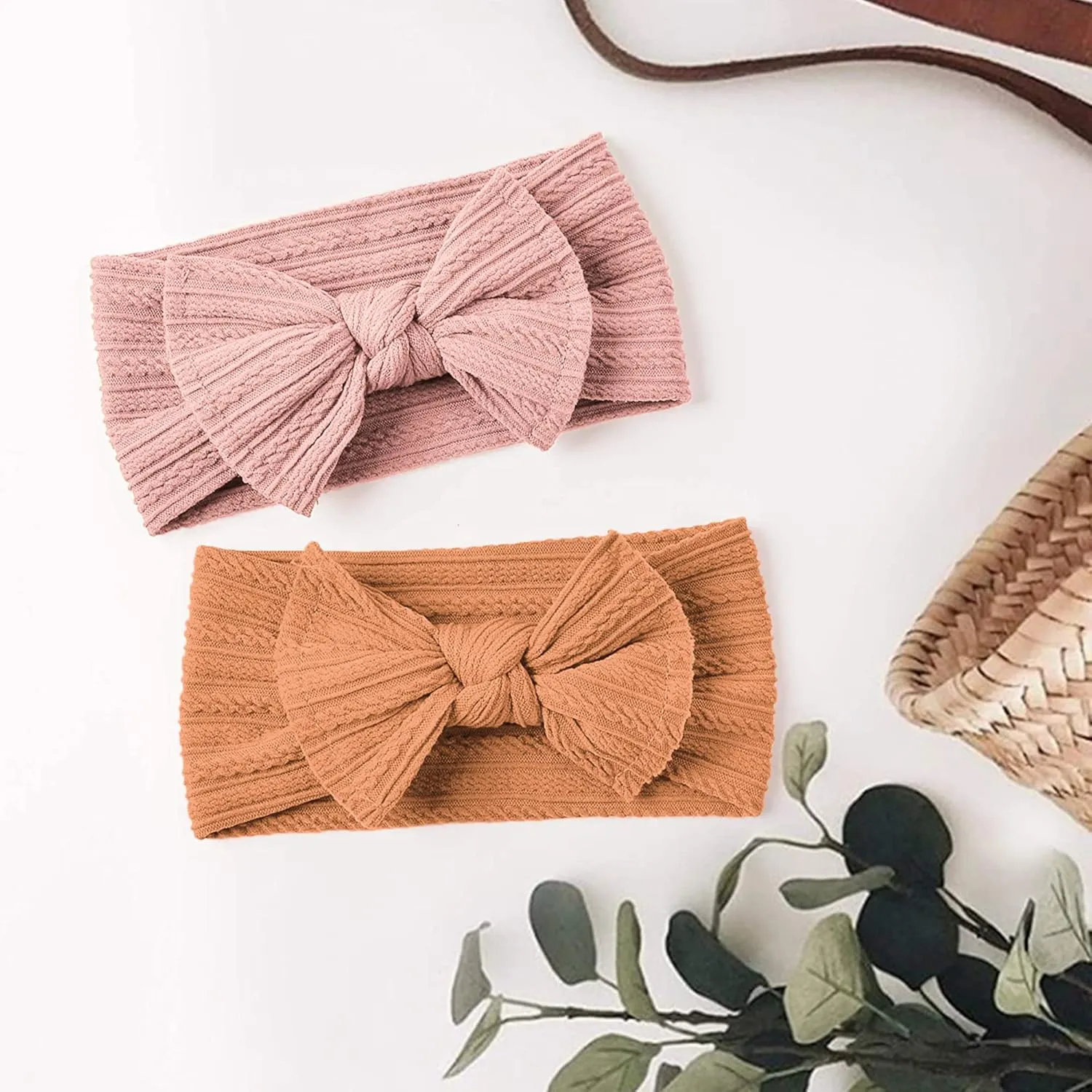 Niceye Baby Girls Headbands with Bows Handmade Hair Accessories Stretchy Hairbands for Newborn Infant Toddler