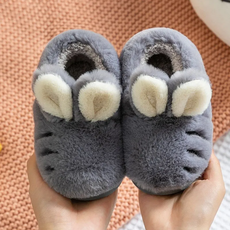 Plush Rabbit Slippers for Toddlers