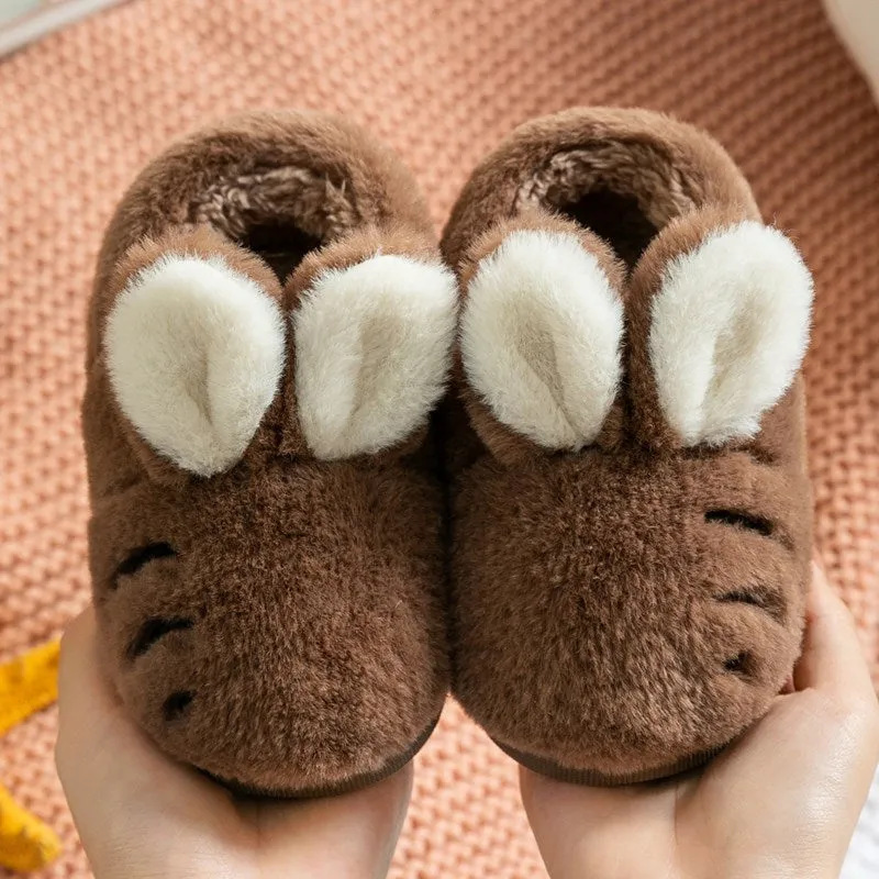 Plush Rabbit Slippers for Toddlers