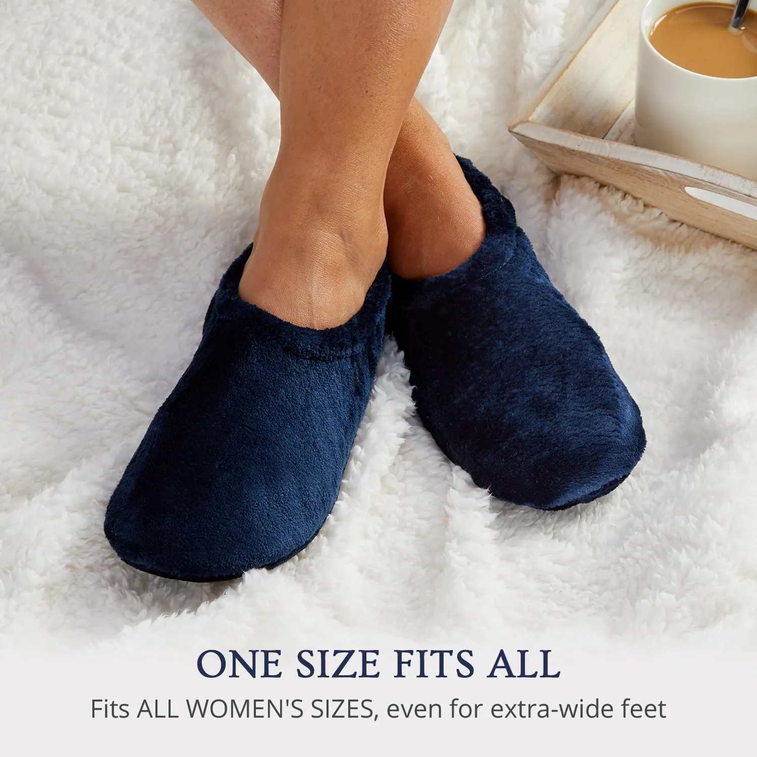 Velvet Plush Memory Foam Warm Slipper Socks For Women | Non-Slip One Size Fuzzy Socks For Women | Ultra Plush and Cozy Warmth Collection