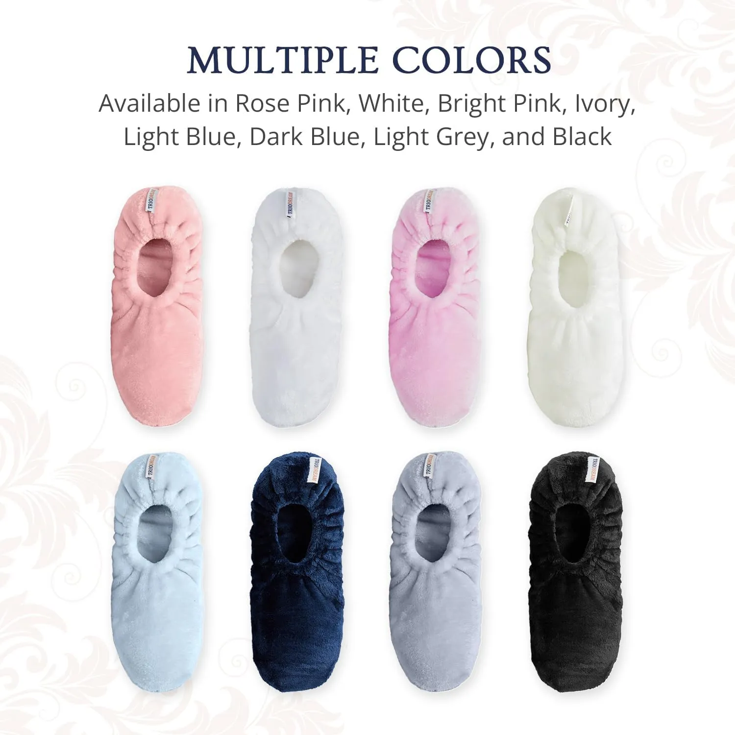 Velvet Plush Memory Foam Warm Slipper Socks For Women | Non-Slip One Size Fuzzy Socks For Women | Ultra Plush and Cozy Warmth Collection
